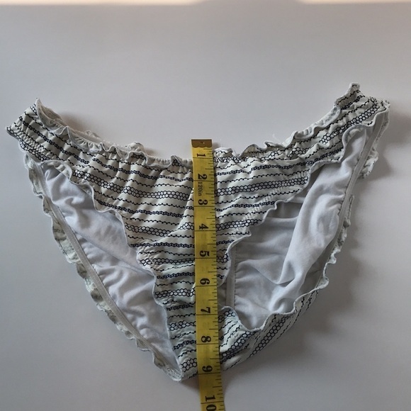 Chain link honey comb blue white print bikini set swimwear holiday vacation - Picture 15 of 17